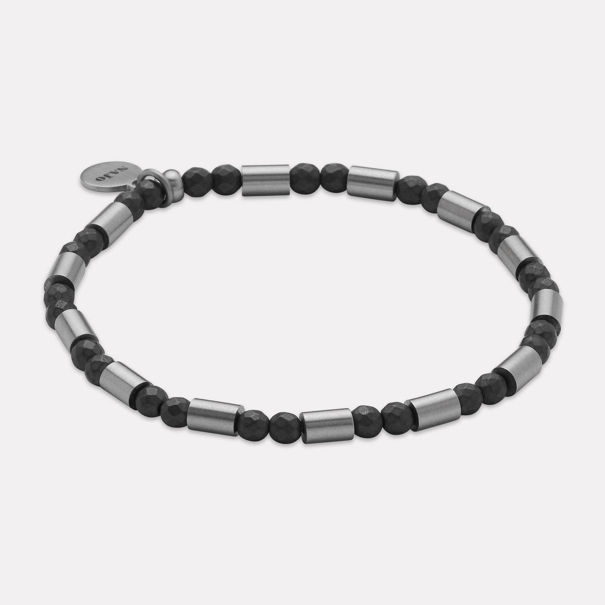 Nova Men's Haematite & Steel Bracelet