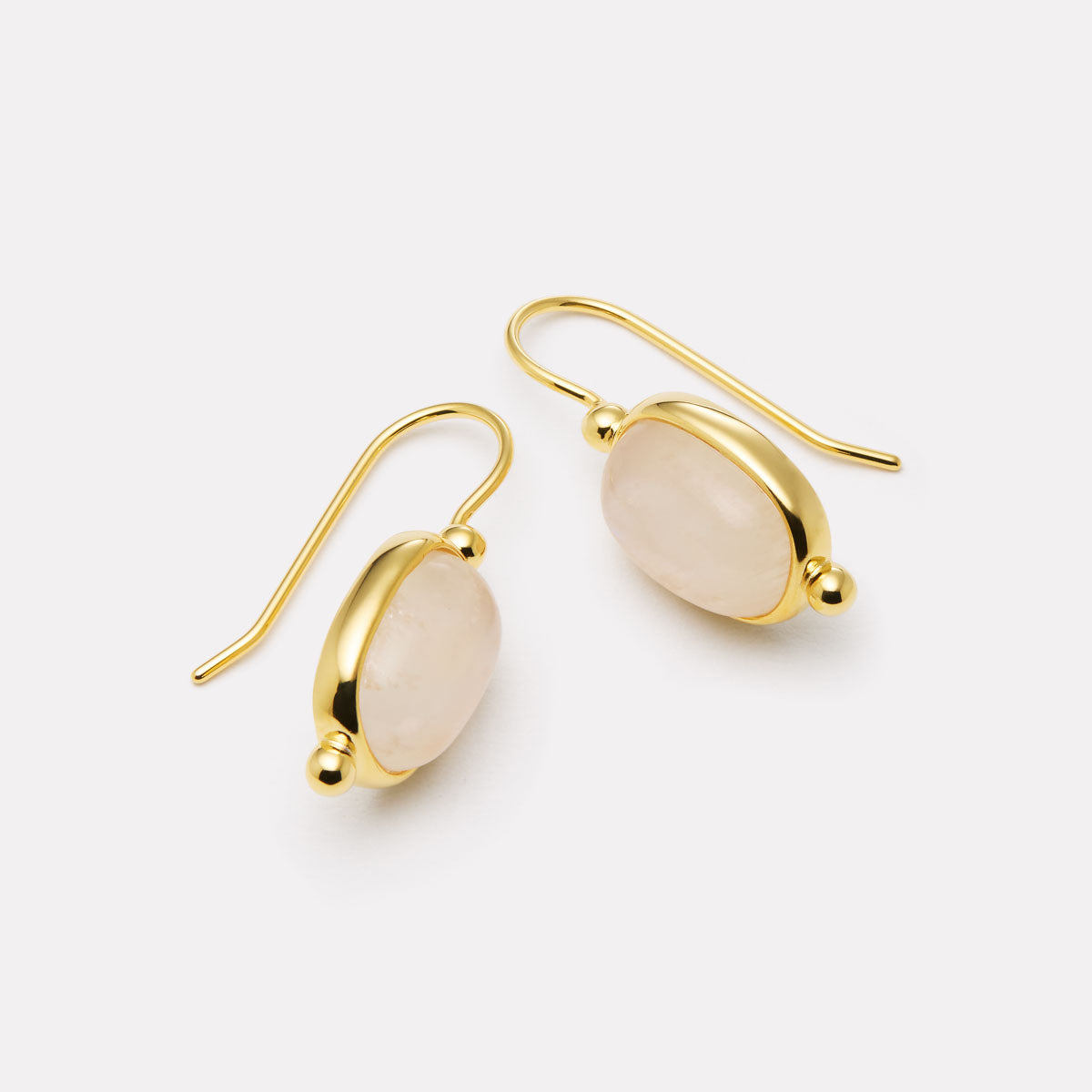 Fleur Rainbow Moonstone Earrings