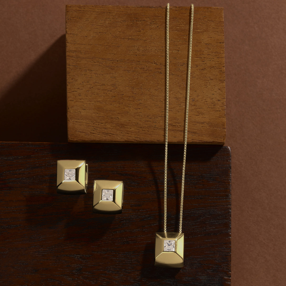 Halo Cubic Zirconia Earrings
