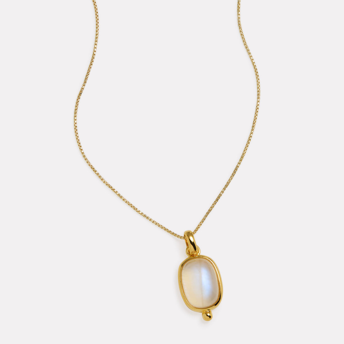 Fleur Rainbow Moonstone Pendant