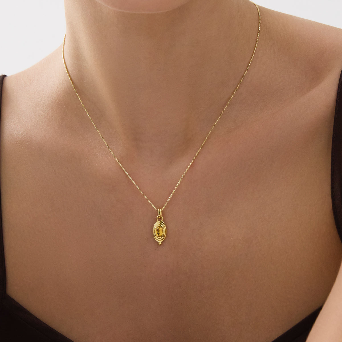 Horizon Citrine Necklace