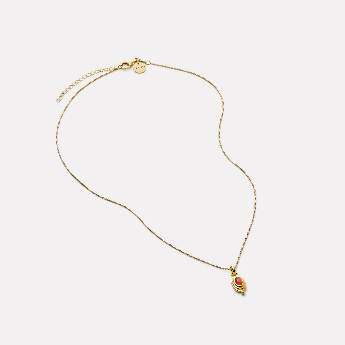 Horizon Garnet Necklace