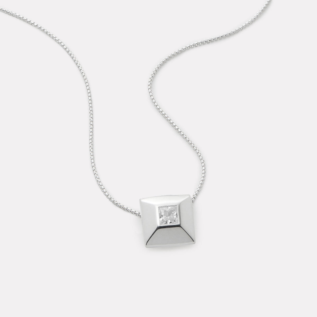 Halo Cubic Zirconia Necklace