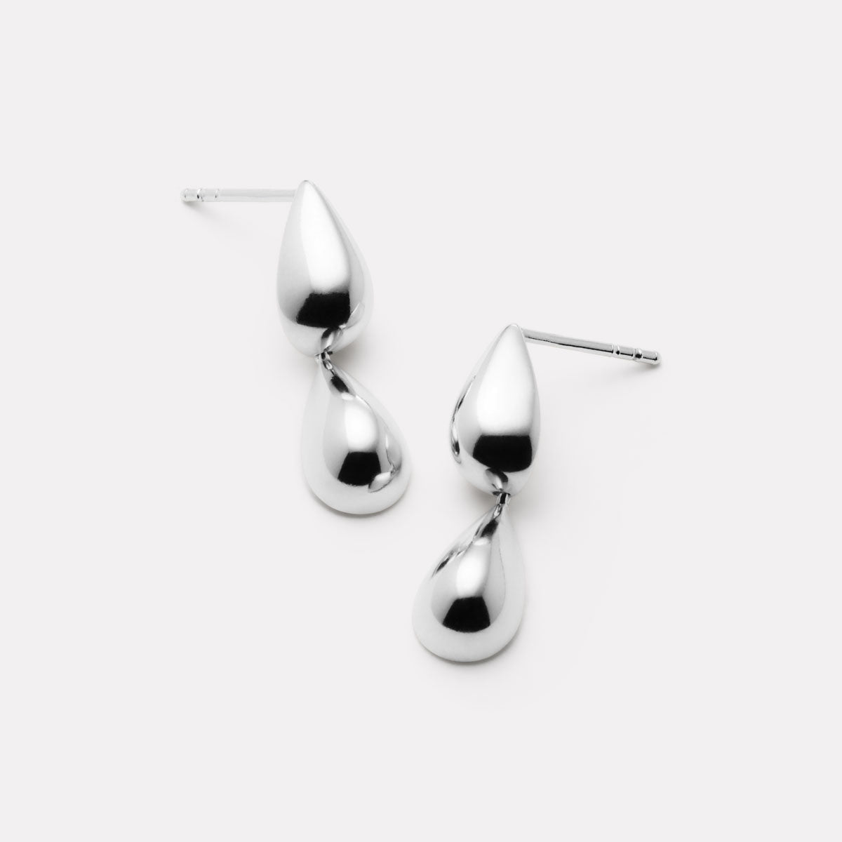 Liora Double Drop Stud Earrings