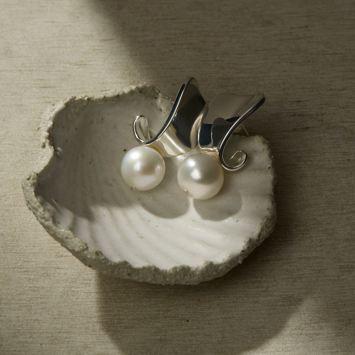 Sunbeam Pearl Earrings