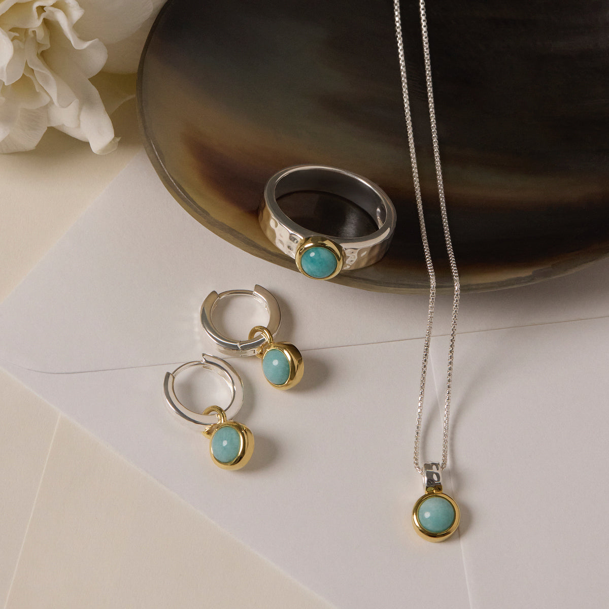 Solace 2-Tone Amazonite Necklace