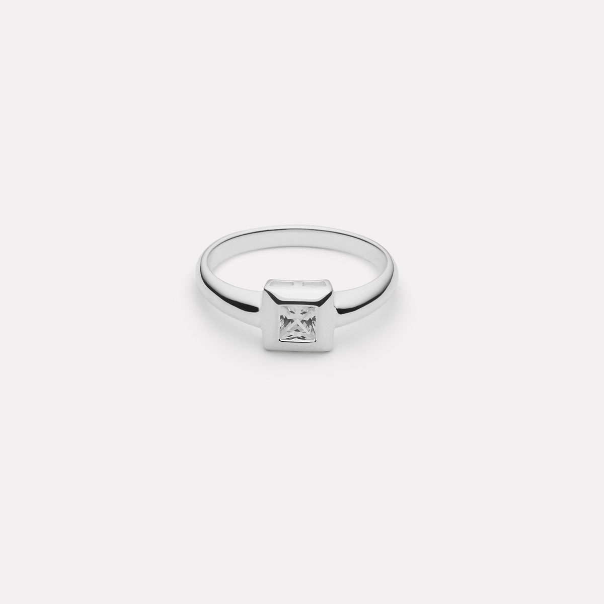 Halo Cubic Zirconia Ring