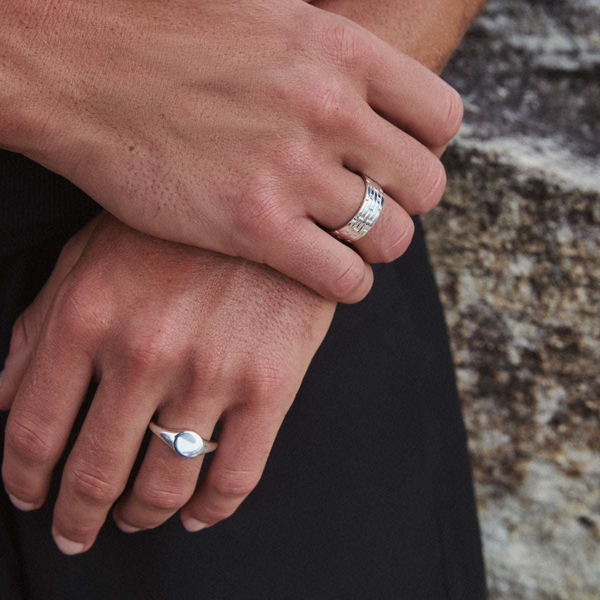 The Maker Men's Silver Ring