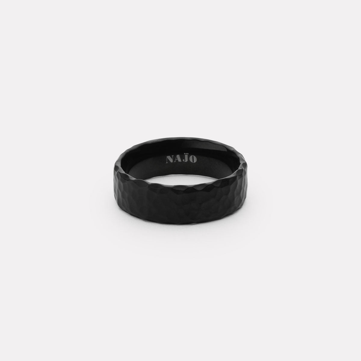 Midnight Men's Black PVD Steel Ring