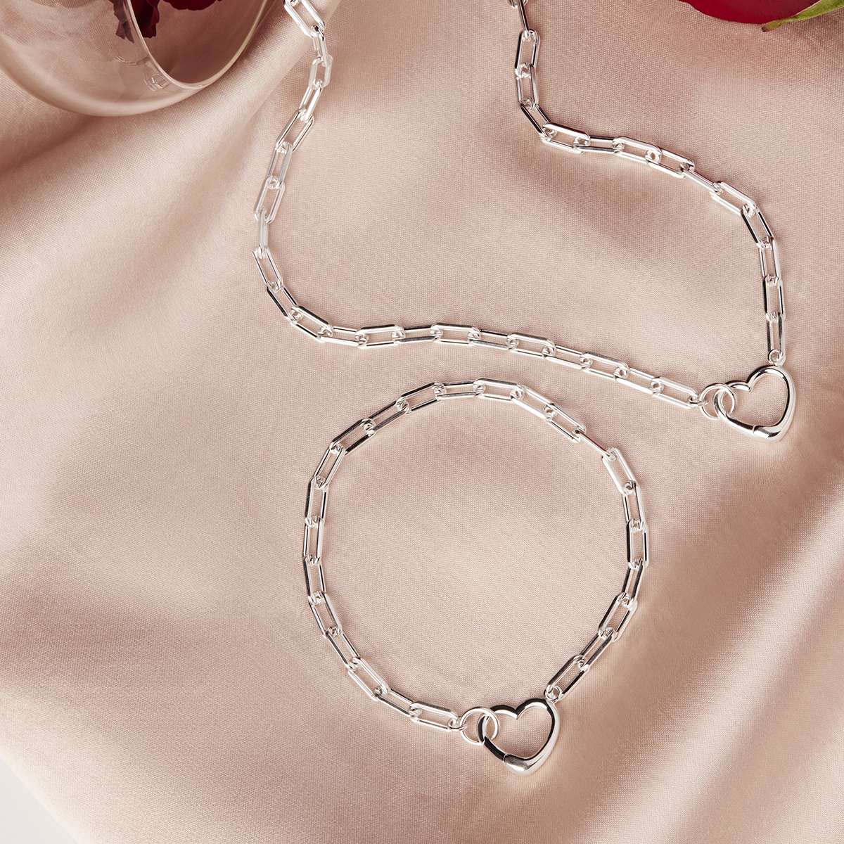 Cuore Chain Link Necklace